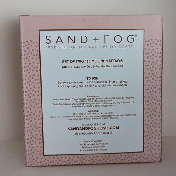 Sand and Fog Linen Sp ray Set - Picture 2 of 2